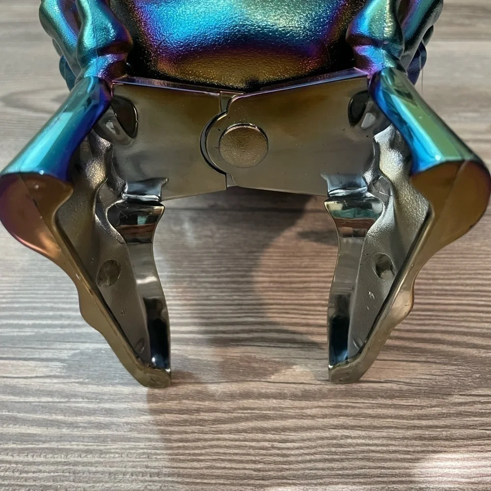 NWT Halloween Candy Dish Iridescent Skull Candy Dish Halloween Decor Bowl